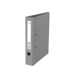 Liderpapel AY32 - Archivador de palanca, tamaño folio, lomo estrecho, con rado, color gris