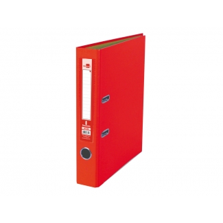 Liderpapel AY36 - Archivador de palanca, tamaño folio, lomo estrecho, con rado, color rojo