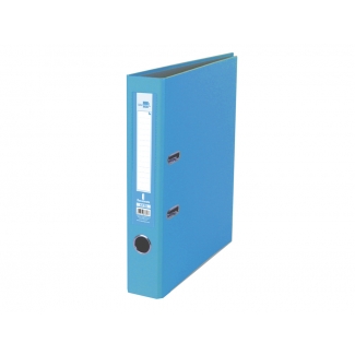 Liderpapel AY38 - Archivador de palanca, tamaño folio, lomo estrecho, con rado, color celeste