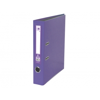 Liderpapel AY39 - Archivador de palanca, tamaño folio, lomo estrecho, con rado, color lila