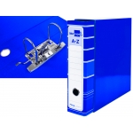 Liderpapel AZ14 - Archivador de palanca, tamaño A4, lomo ancho, con caja, color azul