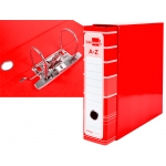 Liderpapel AZ16 - Archivador de palanca, tamaño A4, lomo ancho, con caja, color rojo