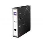 Liderpapel AZ48 - Archivador de palanca, tamaño A4, lomo ancho, con rado, color negro jaspeado