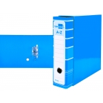 Liderpapel AZ91 - Archivador de palanca, tamaño A4, lomo ancho, con caja, color celeste