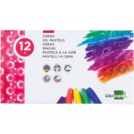 Liderpapel BD01 - Ceras blandas, caja de 12 colores