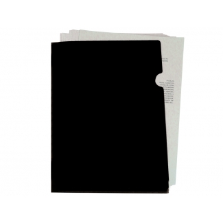 Liderpapel BL18 - Dossier uñero, A4, 180 micras, capacidad para 20 hojas, color negro opaco