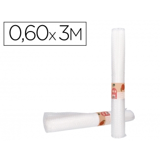 Liderpapel BU20 - Plástico burbujas, rollo de 0,60 x 3 m