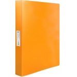 Liderpapel CA59 - Carpeta de anillas, 4 anillas mixtas de 25 mm, polipropileno, A4, color naranja translúcido