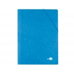 Liderpapel CG33 - Carpeta de cartón con gomas, con tres solapas, tamaño folio, color azul