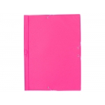 Liderpapel CG85 - Carpeta de plástico con gomas, con tres solapas, lomo flexible, tamaño folio, color fucsia