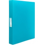 Liderpapel CH35 - Carpeta de anillas, 4 anillas mixtas de 25 mm, polipropileno, A4, color celeste opaco