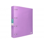 Liderpapel CH44 - Carpeta de anillas, 4 anillas mixtas de 40 mm, polipropileno, A4, color lavanda opaco