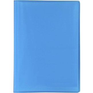 Liderpapel CJ26 - Carpeta con fundas, tapa flexible, A4, 40 fundas, color azul translúcido