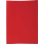Liderpapel CJ34 - Carpeta con fundas, lomo personalizable, tapa flexible, A4, 10 fundas, color rojo opaco