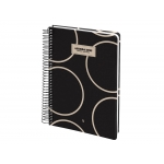 Liderpapel Classic - Agenda anual, tamaño A5, impresión semana vista, tapa rígida, encuadernada con espiral, color negro