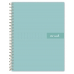 Liderpapel Crafty BA91 - Bloc espiral, tamaño A4, tapa extradura, 120 hojas de 90 gr, cuadrícula de 5 mm, sin margen, microperforado, color turquesa