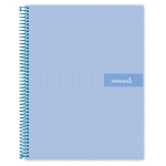 Liderpapel Crafty BF70 - Bloc espiral, tamaño A4, tapa extradura, 80 hojas de 90 gr, cuadrícula de 4 mm, con margen, color celeste