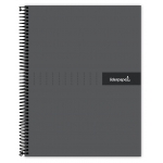 Liderpapel Crafty BJ74 - Bloc espiral, tamaño A5, tapa extradura, 120 hojas de 90 gr, cuadrícula de 5 mm, sin margen, microperforado, 6 taladros, color negro