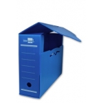 Liderpapel DF14 - Caja archivo definitivo de plástico, tamaño folio prolongado, color azul