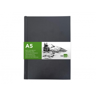 Liderpapel DL12 - Bloc encuadernado de esbozos, sin recuadro, A5, 100 hojas, 100 gramos