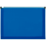 Liderpapel DS06 - Dossier con cremallera, A5, 180 micras, capacidad para 50 hojas, color azul translúcido
