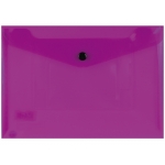 Liderpapel DS24 - Dossier con broche, A5, 180 micras, capacidad para 50 hojas, color violeta transparente frosty