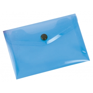 Liderpapel DS40 - Dossier con broche, A7, 180 micras, capacidad para 50 hojas, color azul transparente frosty
