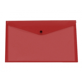 Liderpapel DS67 - Dossier con broche, A3, 180 micras, capacidad para 50 hojas, color rojo transparente