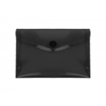 Liderpapel DS76 - Dossier con broche, A6, 180 micras, capacidad para 50 hojas, color negro opaco