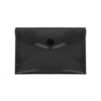 Liderpapel DS76 - Dossier con broche, A6, 180 micras, capacidad para 50 hojas, color negro opaco