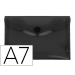 Liderpapel DS78 - Dossier con broche, A7, 180 micras, capacidad para 50 hojas, color negro opaco