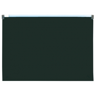 Liderpapel DS82 - Dossier con cremallera, A5, 180 micras, capacidad para 50 hojas, color negro opaco