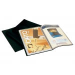 Liderpapel EC43 - Carpeta con fundas, tapa flexible, folio, 40 fundas, color negro
