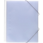 Liderpapel EC52 - Carpeta con fundas, encuadernada con espiral, tapa rígida, A4, 10 fundas, color transparente