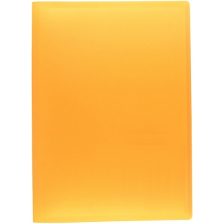 Liderpapel EC68 - Carpeta con fundas, tapa flexible, A4, 20 fundas, color naranja fluorescente opaco