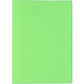Liderpapel EC72 - Carpeta con fundas, tapa flexible, A4, 30 fundas, color verde translúcido