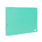 Liderpapel FU40 - Carpeta clasificadora con fuelle, polipropileno, tamaño A4, 13 departamentos, color verde