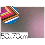 Liderpapel GC13 - Goma eva, espesor de 2 mm, 50 cm x 70 cm, purpurina bicolor, color rosa y verde