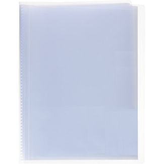 Liderpapel JC01 - Carpeta con fundas, portada y lomo personalizable, tapa flexible, A4, 20 fundas, color transparente