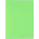 Liderpapel JC08 - Carpeta con fundas, portada y lomo personalizable, tapa flexible, A4, 40 fundas, color verde translucido
