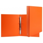 Liderpapel KA13 - Carpeta de anillas, 4 anillas redondas de 25 mm, plástico, tamaño A5, color naranja