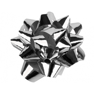 Liderpapel LZ08 - Lazo para regalo, tamaño medio, color plata metalizado