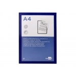 Liderpapel MA02 - Marco porta anuncios adhesivo-magnético, A4, color azul