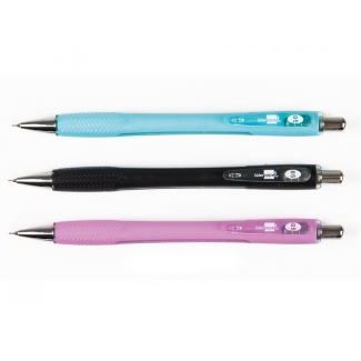 Liderpapel MI22 - Portaminas 0,5 mm, cuerpo y grip de goma, retráctil, colores surtidos