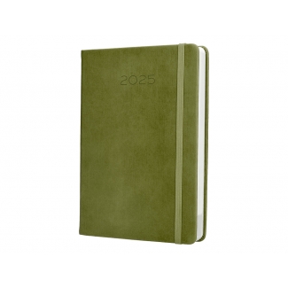 Liderpapel Myconos - Agenda anual, tamaño 15 x 21 cm, impresión día página, color verde