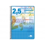 Liderpapel Pautaguía BC66 - Bloc espiral, tamaño cuarto, tapa blanda, 40 hojas de 80 gr, pauta de 2,5 mm, con margen, colores surtidos