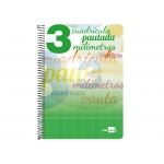 Liderpapel Pautaguía BF53 - Bloc espiral, tamaño folio, tapa blanda, 80 hojas de 80 gr, pauta de 3 mm, con margen, colores surtidos