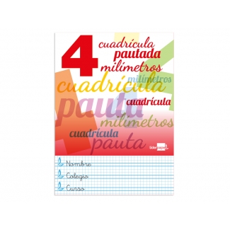 Liderpapel Pautaguía LB36 - Libreta grapada, tamaño A5, tapa blanda, 32 hojas de 70 gr, pauta de 4 mm, con margen, colores surtidos