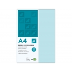 Liderpapel PC59 - Papel de color, A4, 80 gramos, color celeste, paquete de 100 hojas