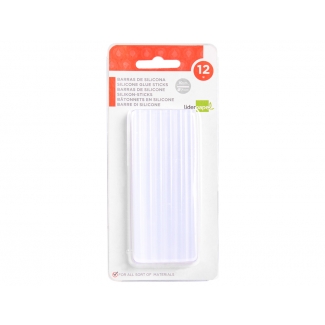 Liderpapel PG05 - Barras termofusibles, 100 x 7 mm, blíster de 12 unidades